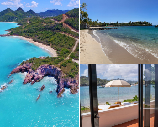 Top Beaches in Antigua🌊 cover photo collage