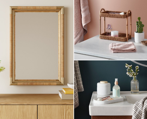 Beautiful Bathroom Finds, Bathroom Glow-Up Must-Haves cover photo collage