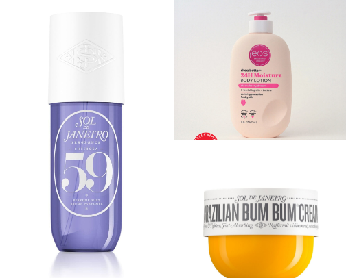 My fav body care products 🫧💖 cover photo collage