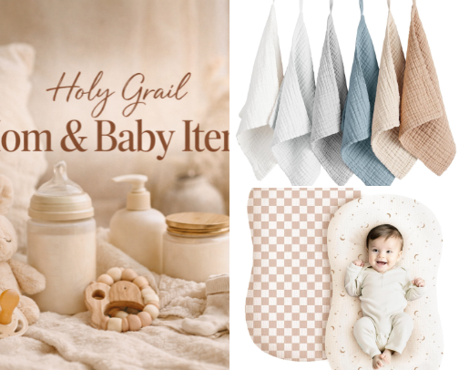 Holy Grail Mom & Baby Items cover photo collage