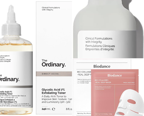 Skin care faves cover photo collage