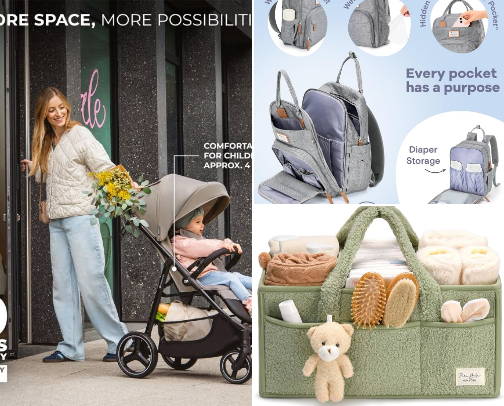 Baby products for small appartment cover photo collage
