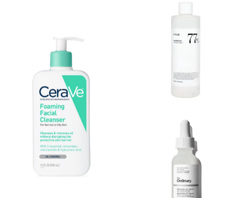 The skincare routine that made my acne disappear!! cover photo collage