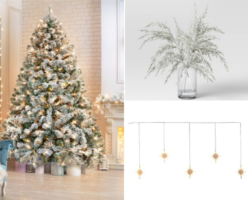 White Christmas Decorations: Silver & Gold cover photo collage