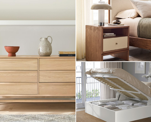 Instant Transformation: 12 Must-Have Furniture Pieces for a Scandinavian Bedroom cover photo collage
