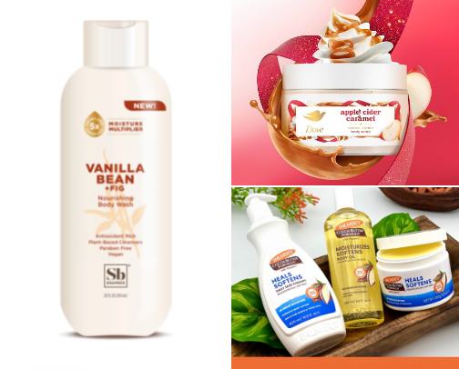 My fav shower products 😍 cover photo collage