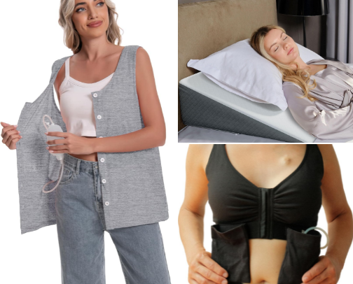 Post Double Mastectomy Must Haves 💗 cover photo collage