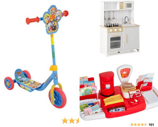 Toys my toddlers love right now cover photo collage