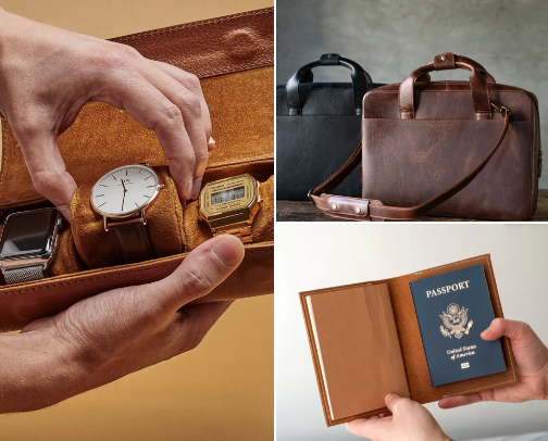 Leather Accessories I Own and Love cover photo collage