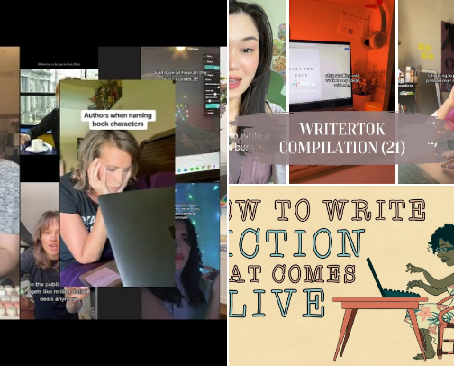 Writertoks And Writing Inspiration Videos: Don't Give Up! cover photo collage