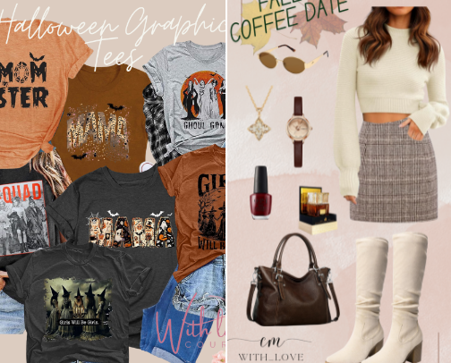 Women’s fall fashion cover photo collage