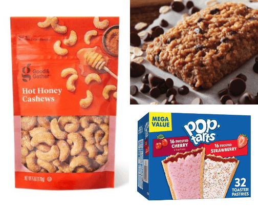 fav snacks cover photo collage