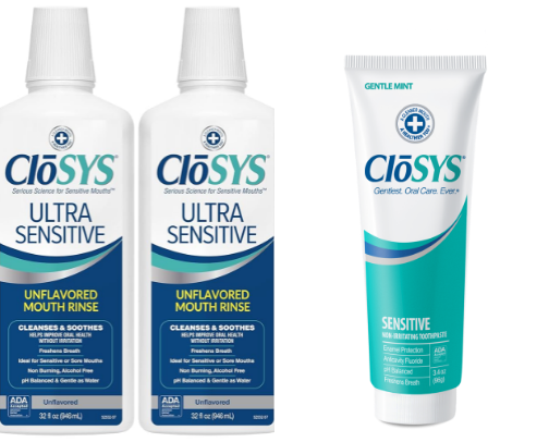 Products for sensitive teeth & sensitive mouths cover photo collage