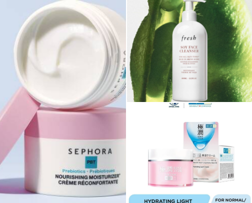 skincare 🛍️🛍️ cover photo collage