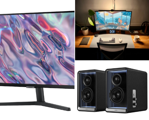 My Instagram/YouTube/TikTok Home Desk setup cover photo collage