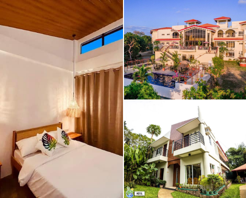 hotels,airbnb and resort staycation cover photo collage