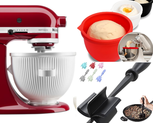 Kitchen gadgets cover photo collage