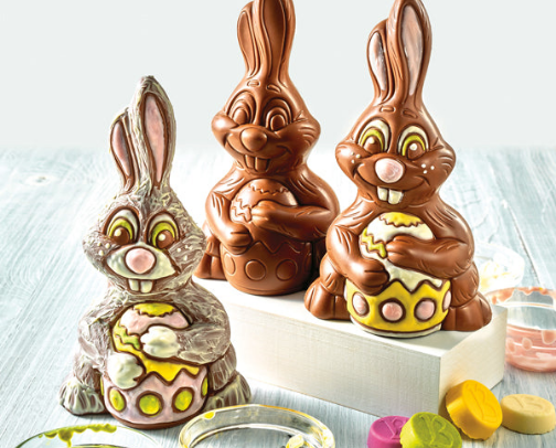 Paint your own chocolate bunny! cover photo collage