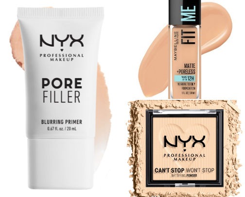 affordable makeup for oily skin cover photo collage