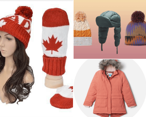 Winter accessories cover photo collage