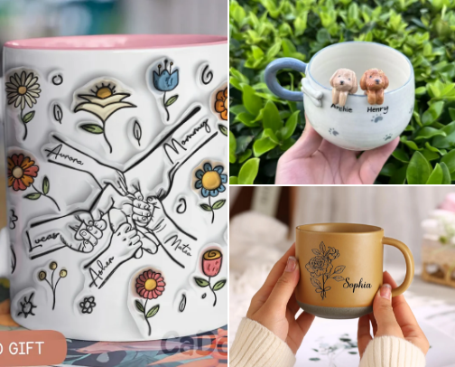 Personalized Mugs☕️ cover photo collage
