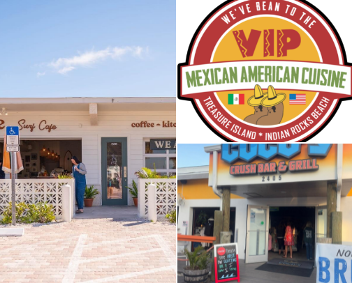 Favorite places to eat in IRB cover photo collage