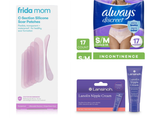 Early Postpartum Must Haves cover photo collage