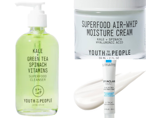 fave skin care products🫧🤍✨ cover photo collage