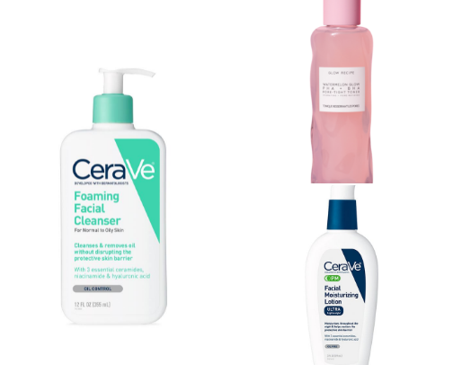 all of my skincare products cover photo collage