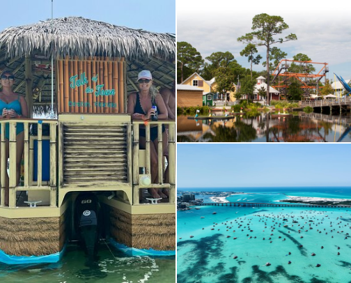 Relaxation getaways cover photo collage