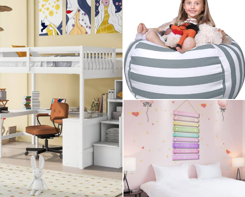 Cute and functional ideas for girls bedrooms cover photo collage