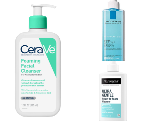 "Bye-Bye Grease ~ Facewash for Oily Skin" cover photo collage