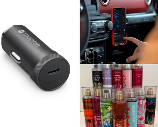 Things every girl needs in her 🚗 ✨ cover photo collage
