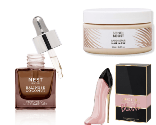 Beauty products cover photo collage