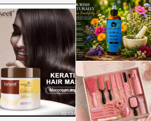 ✨ Best Hair Care Essentials | Shampoo, Masks & Treatments 💇‍♀️ cover photo collage