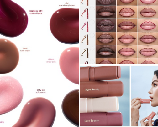 Lip combo 🤎 cover photo collage