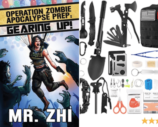 Zombie Apocalypse Must Haves! cover photo collage