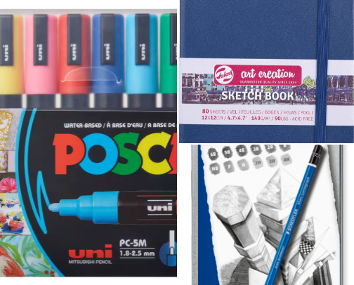 Best Art Supplies for Beginners | Drawing, Painting & Illustration Essentials cover photo collage