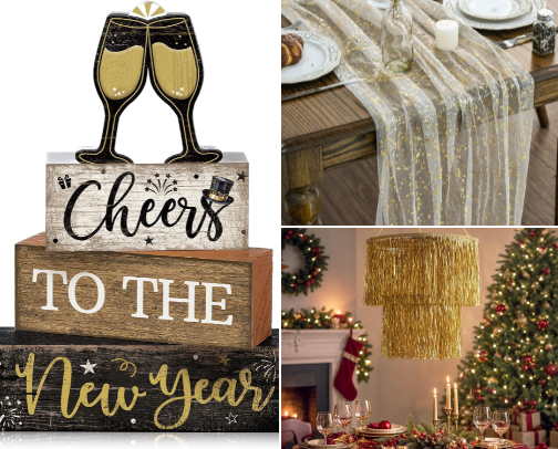 New Year Decoration Finds cover photo collage