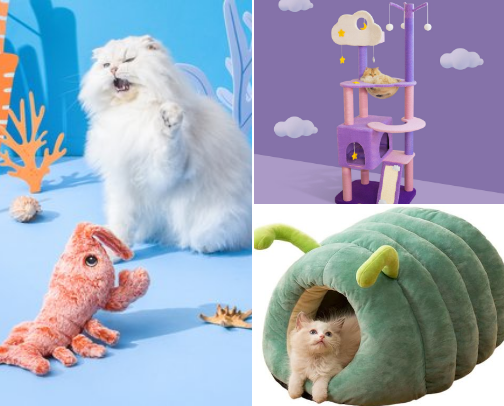 Modern Cat Home Essentials: 🐱 Cat Products That Made Our Home Better cover photo collage