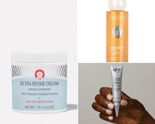 Affordable skincare products for August cover photo collage