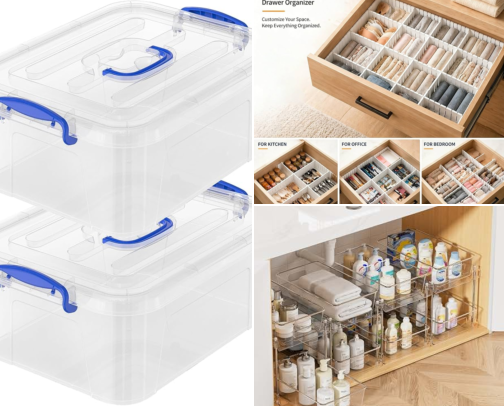 Things I Love for a More Organized Home cover photo collage