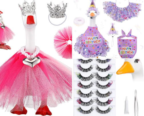 Geese on the Go…from porch goose to desk goose 🪿 cover photo collage