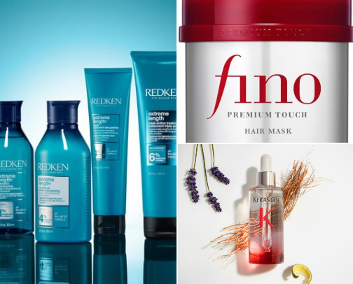 Hair products cover photo collage