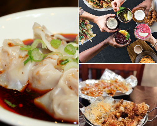 Good Eats in Dallas from a Big Back cover photo collage