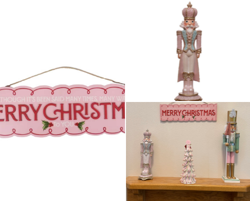 Pink Christmas 🎀🎄 cover photo collage
