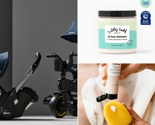 Baby essentials from a first time mama👶🏼 cover photo collage