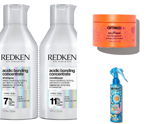 In salon products 🫧✨ cover photo collage