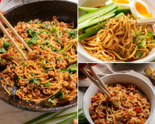 My Top 15 Asian Noodle Recipes cover photo collage