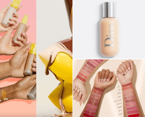 Makeup routine cover photo collage